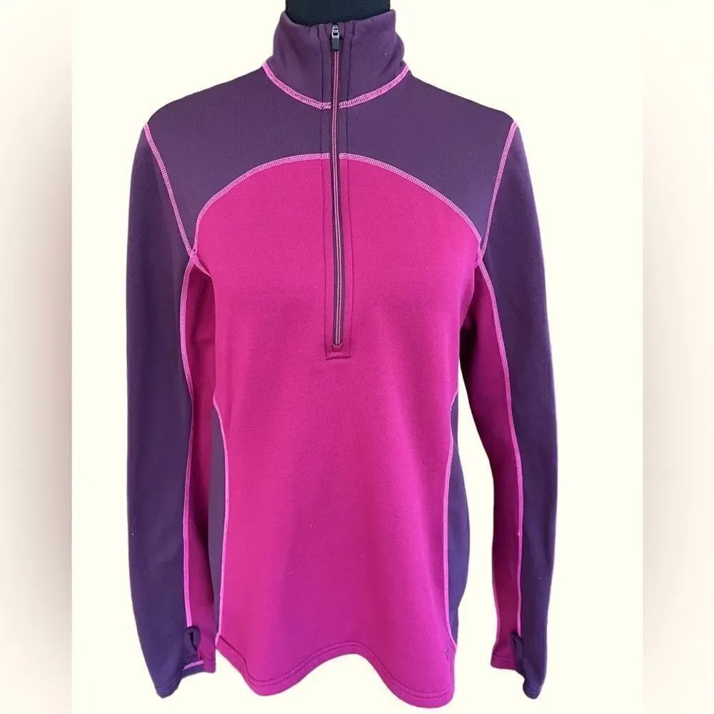 Patagonia Women's Capilene 4 Expedition Weight 1/4 Zip Long Sleeve Deep Plum M